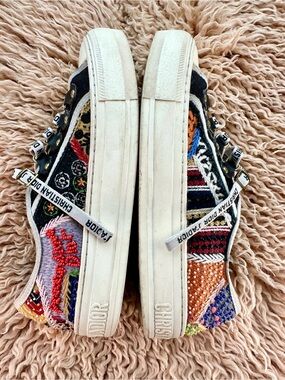 Christian Dior Walk'n'Dior Patch Beaded Embroidered J’Adior Sneakers US 6.5